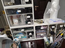 禧天龙加厚桌面化妆品收纳盒首饰收纳盒办公桌文具盒宿舍神器四抽屉白色 实拍图