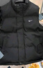 断码新款羽绒服马甲男女同款潮牌大码保暖情侣棉马夹坎肩百搭外套 黑色白鸭绒加绒加厚 2XL 适合120到140斤穿男女同款 实拍图