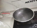RAZ 德国不粘锅炒锅316不锈钢炒菜锅家用锅具平底锅燃气灶电磁炉通用 [无侧耳]内径32，外径 34cm 实拍图
