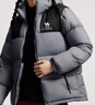骆驼（CAMEL）【小太阳】户外羽绒服鸭绒加厚羽绒衣经典时尚防风保暖运动外套 砚墨灰/幻影黑,A33CAPN163J 男女 XL 实拍图
