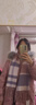 玛丽亚·古琦（MARJA KURKI）双面山羊绒围巾女士秋冬保暖羊绒女生围脖披肩礼盒装送女友简约款 粉蓝色 实拍图