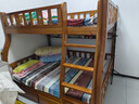 临稚胡桃木 儿童上下床实木高低床双层床上下铺床两层木床子母床 爬梯款 上铺宽1.3米下铺宽1.5米 实拍图