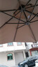 紫叶户外遮阳伞庭院伞室外花园大太阳伞别墅露台户外伞摆摊商用罗马伞 卡其色 经典款2.5米方【配370斤水箱】 实拍图