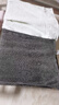 洁丽雅（Grace）7A级抗菌纯棉毛巾 柔软吸水新疆长绒棉洗脸巾2条装深灰+兰 实拍图