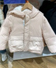 优衣库童装男童女童高性能复合连帽外套/保暖厚衣服473309 11 粉红色 120 实拍图