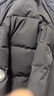 京东京造【新品首发】鹅绒服男极寒进口95白鹅绒短款女羽绒服 曜石黑 XL 实拍图
