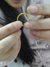 中国黄金（CHINA GOLD）黄金戒指足金碎碎冰戒指女款本命年送女生礼物520情人节生日礼物 圈号14/约0.96g 实拍图