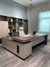 威尔斯佳E0级老板桌办公桌简约现代经理总裁桌办公桌椅组合大班台办公家具 1.6米老板桌+1.8米侧柜【E0级环保板材】 实拍图