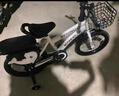 【京东物流】儿童自行车12-14-18寸童车3-5-8岁男女孩脚踏单车 14寸 豪华珍珠白 实拍图