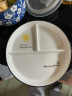 尚行知是陶瓷分格餐盘减脂创意一人食餐具套装家用大人早餐碟子三格分餐盘 8英寸3格分餐盘1个气球 实拍图