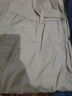 优衣库女装休闲廓形长裤/系腰带弯刀镰刀裤子481028 481028/02浅灰色 M 实拍图
