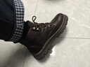 海澜之家HLA马丁靴男士休闲鞋秋冬工装鞋子男HAAGZM4AB70567 棕色加绒43 实拍图