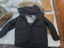 京东京造【进口极寒95鹅绒服】羽绒服男外套女冬季新款中长款 曜石黑 3XL 实拍图