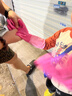 美丽雅家务手套1双小号加长30cm加厚洗碗洗衣厨房乳胶胶皮防油防护手套 实拍图