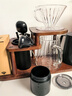 CLITON手冲咖啡壶套装外调手摇磨豆机手磨咖啡机手冲壶滤杯收纳木架10件 实拍图