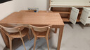 源氏木语实木餐桌北欧办公桌简约小户型家用餐桌椅组合家具 红橡木1.4米一桌四椅Y00S12 实拍图