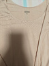 优衣库HEATTECH U领T恤/8分袖女装保暖衣478934 485810 478934/11粉红色 2XL 实拍图