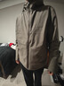 安踏（ANTA）商务羽绒服丨速暖羽绒外套男冬季连帽防泼水保暖内绗不臃肿棉服 【三防科技】灰棕色7914-3 XL (男180) 实拍图