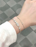 老凤祥轻奢银手镯女士穗穗平安双层叠戴手链生日新年情人节礼物女友老婆 实拍图