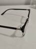 鲸逐痞帅斯文半框近视眼镜理工男学生防蓝光黑武士大框平光镜可配度数 亮黑银 0度防蓝光平光镜 实拍图