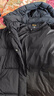 雪中飞抽绳连帽羽绒服女装冬季通勤居家百搭款鸭绒保暖松紧羽绒外套衣服 黑色 2XL (175) 实拍图