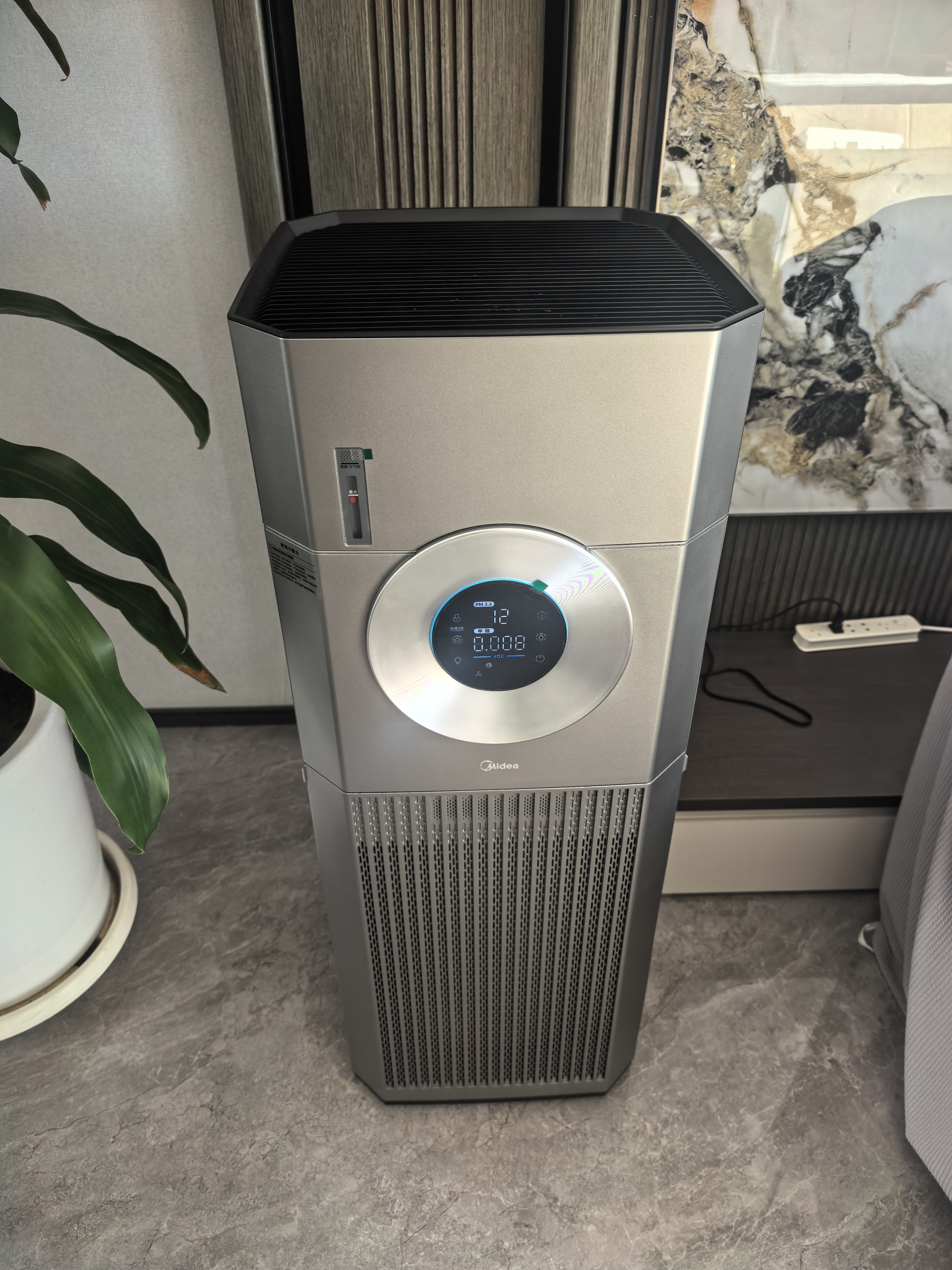 美的（Midea）空气净化器加湿一体机 家用除甲醛异味过敏原空气净化器复合离子除菌消毒机 T1000 Pro 【净化加湿一体】154㎡大空间适用 实拍图