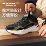 Skechers斯凯奇儿童秋冬休闲男女童二棉鞋轻质加绒保暖靴405222L/302583L 男童/黑色/绿色/BKGR 37 实拍图