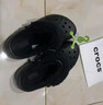 CROCS卡骆驰贝雅暖绒洞洞鞋女暖棉男棉鞋外穿拖鞋|206633 黑/黑-060 (建议买大一码) 40 (250mm) 实拍图