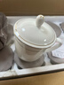 陶相惠 茶杯骨瓷办公杯会议杯陶瓷盖杯开会杯子商务办公水杯带盖10只装 实拍图