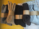 北极绒5双装羊毛袜子冬季男加绒加厚美利奴羊绒保暖中长筒毛圈雪地棉袜 实拍图