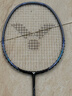 威克多（VICTOR）胜利羽毛球拍全碳素高磅铁锤TK-HMRLEX/H /5U铁蓝灰 穿线拍 实拍图