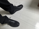 百丽情人节礼物男鞋商场同款牛皮革商务休闲皮鞋7GM01CM1 黑绒里 39 实拍图