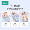 全棉时代 婴儿浴巾 6层水洗纱布浴巾 纯棉大毛巾被盖礼盒装 蓝色115*115cm 实拍图