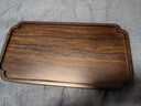 容山堂茗末 整块实木茶盘黑檀木小茶台小号家用干泡盘简约托盘 黑檀木小茶盘-宋韵款 实拍图