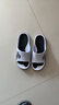 回力运动拖鞋男浴室内户外不易滑厚底凉拖鞋HL39391白黑色43-44码 实拍图