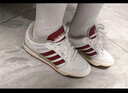 adidas ENTRAP美式校园风运动少年感复古篮球风板鞋男女阿迪达斯 白色/红色   36 实拍图