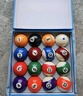 威仕顿4A台球子 黑八花式桌球子标准台球桌配件十六彩57MM水晶球 实拍图