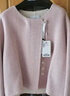 香影纯羊毛双面呢大衣女短款2025秋冬新款圆领温柔风粉色毛呢外套 银牡丹色 XL 170/92A/125-140斤 实拍图