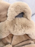 目丸帽子女冬小熊帽子手套围巾女一体三件套女士韩版可爱冬天保暖帽子 卡其色 均码(56-58cm) 实拍图