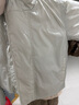 优衣库合作款/女装男装PUFFTECH空气棉服连帽外套480064 02 浅灰色 S 实拍图