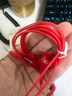 纽曼（Newmine）NM-LK06 半入耳式线控有线耳机 手机耳机 音乐耳机 3.5mm接口 电脑笔记本手机适用 红色 实拍图