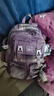 爱迪生发明家初中生书包黛露小学生大容量女生减负双肩背包 2260-2 紫色大号 实拍图