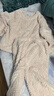 幸棉（LUCKMEEY）麻花绒加厚款家居服套装男女睡衣长毛绒保暖可外穿情侣防静电套头 女款温柔粉 XL （女120-150斤/男140-160斤） 实拍图