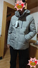 雪中飞鹅绒羽绒服男士短款脱卸帽加厚保暖休闲商务秋冬外套男装180 实拍图