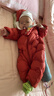 巴拉巴拉童装婴儿连体衣轻薄羽绒服宝宝衣服2025冬装抱衣爬服男童女童萌趣 红色糖葫芦-白鸭绒 80 cm-充绒量41g 实拍图