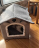 阿柴与猫猫窝半封闭式房子型冬季保暖网红猫屋猫咪床四季通用狗房子宠物窝 实拍图