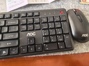 AOC KM460无线蓝牙键盘鼠标套装 键鼠套装 低音按键 防溅洒设计 办公家用 笔记本台式电脑通用 黑色 实拍图