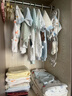 十月结晶婴儿衣服半背衣春夏季男女宝宝新生儿棉夏季和尚服A类 实拍图