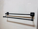 百字毛巾架免打孔毛巾杆太空铝壁挂卫生间置物架浴巾架浴室厕所挂架 实拍图
