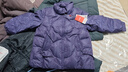 鸭鸭（YAYA） 奶奶冬装羽绒服女中老年女装加厚外套老人保暖防寒衣服妈妈装CF 紫色-YE5B611295U 2XL 建议115-130斤 实拍图